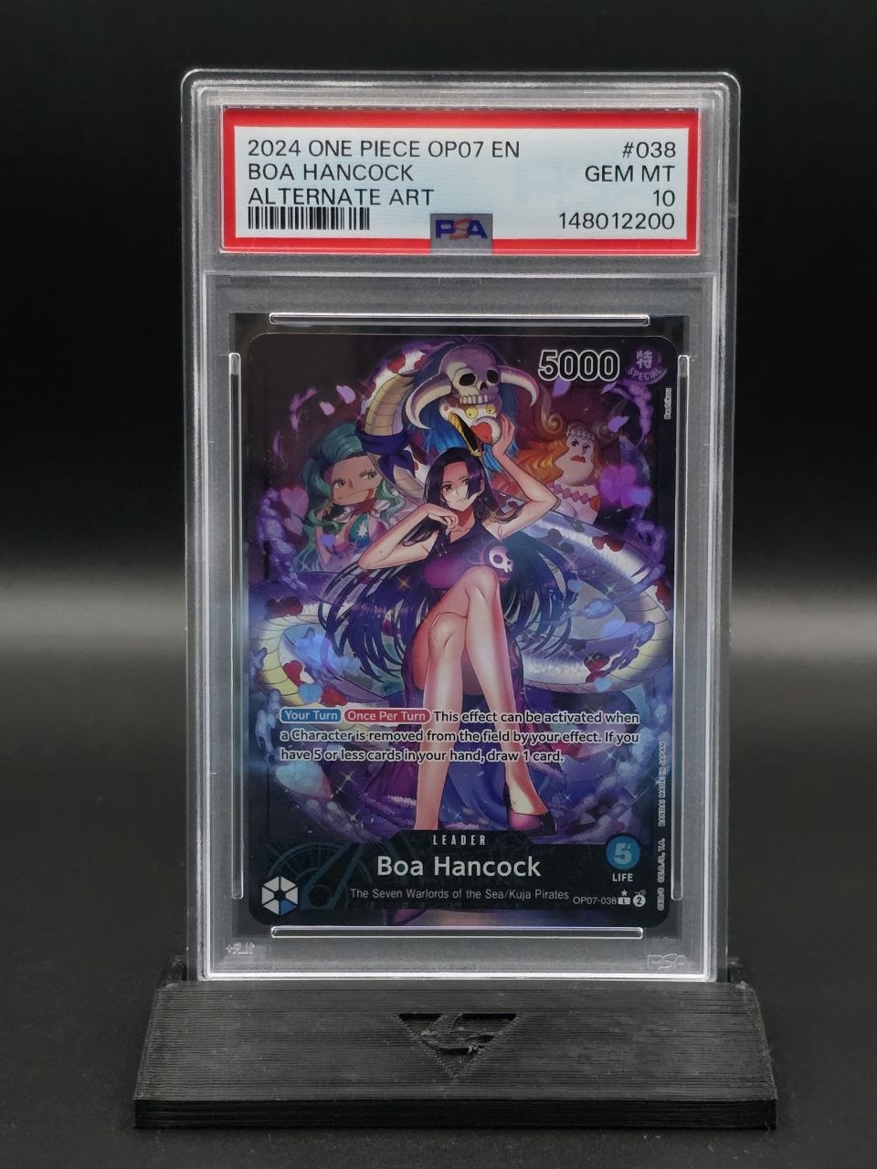 One Piece Boa Hancock OP07-038 Alt Art PSA 10 / 🇬🇧