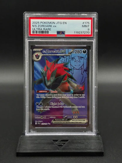 N's Zoroark Ex #175 Journey Together PSA 9 / 🇬🇧