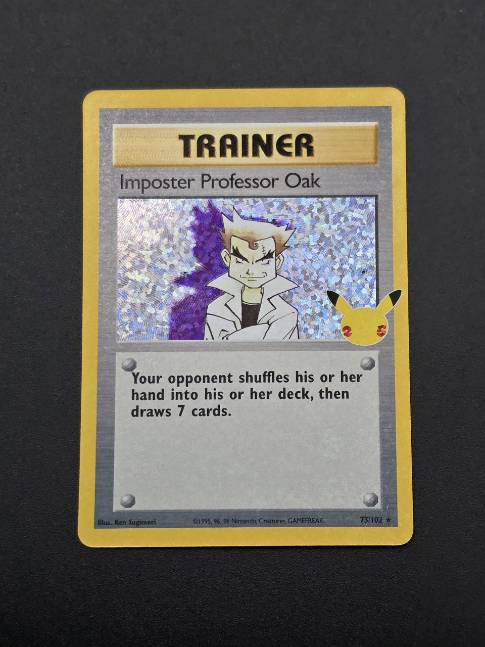 Imposter Professor Oak #73 Celebrations 25th NM / 🇬🇧