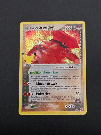 Team Magma's Groudon #9 Celebrations 25th NM / 🇬🇧
