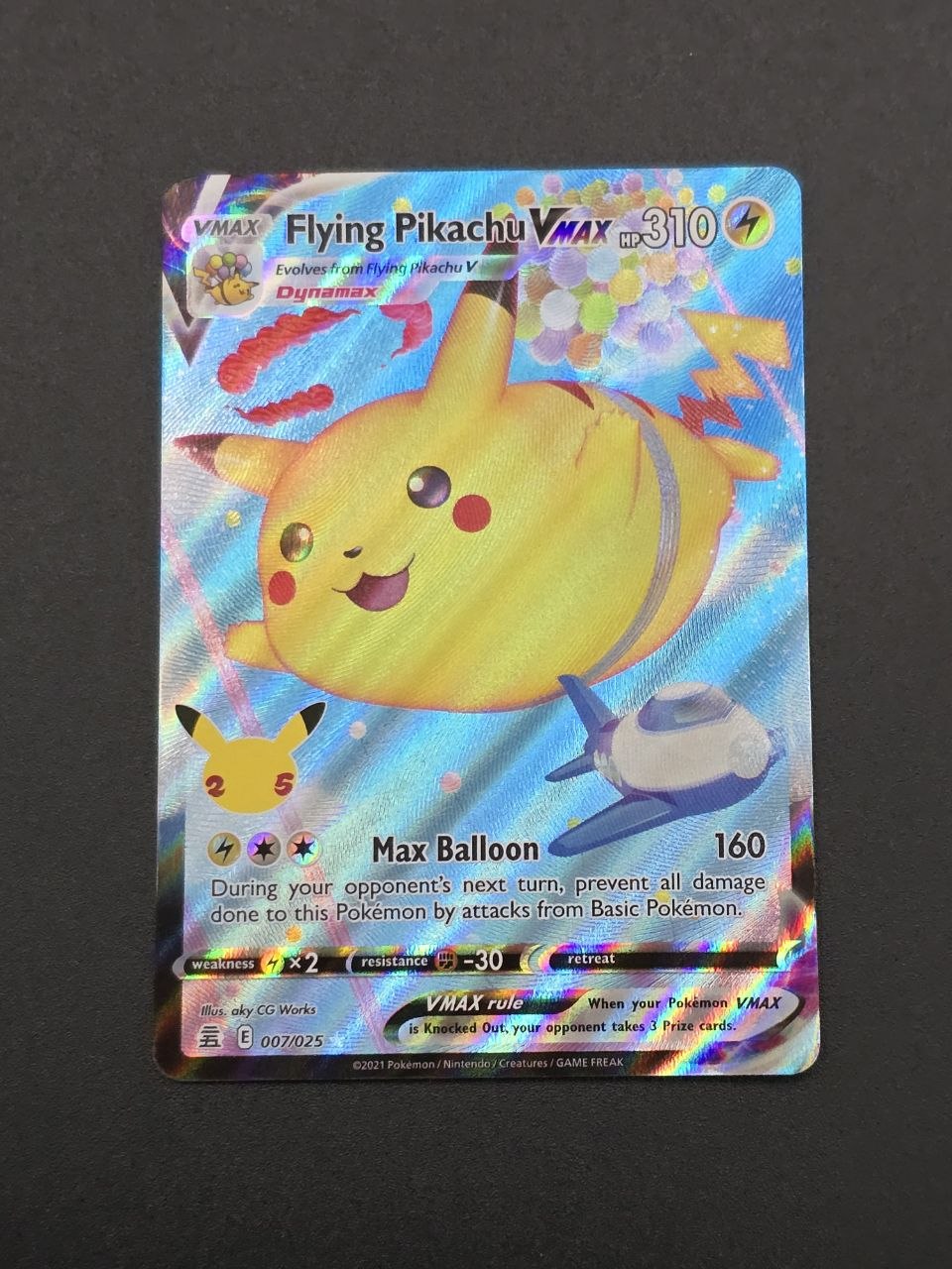 Flying Pikachu VMAX #7 Celebrations 25th NM / 🇬🇧