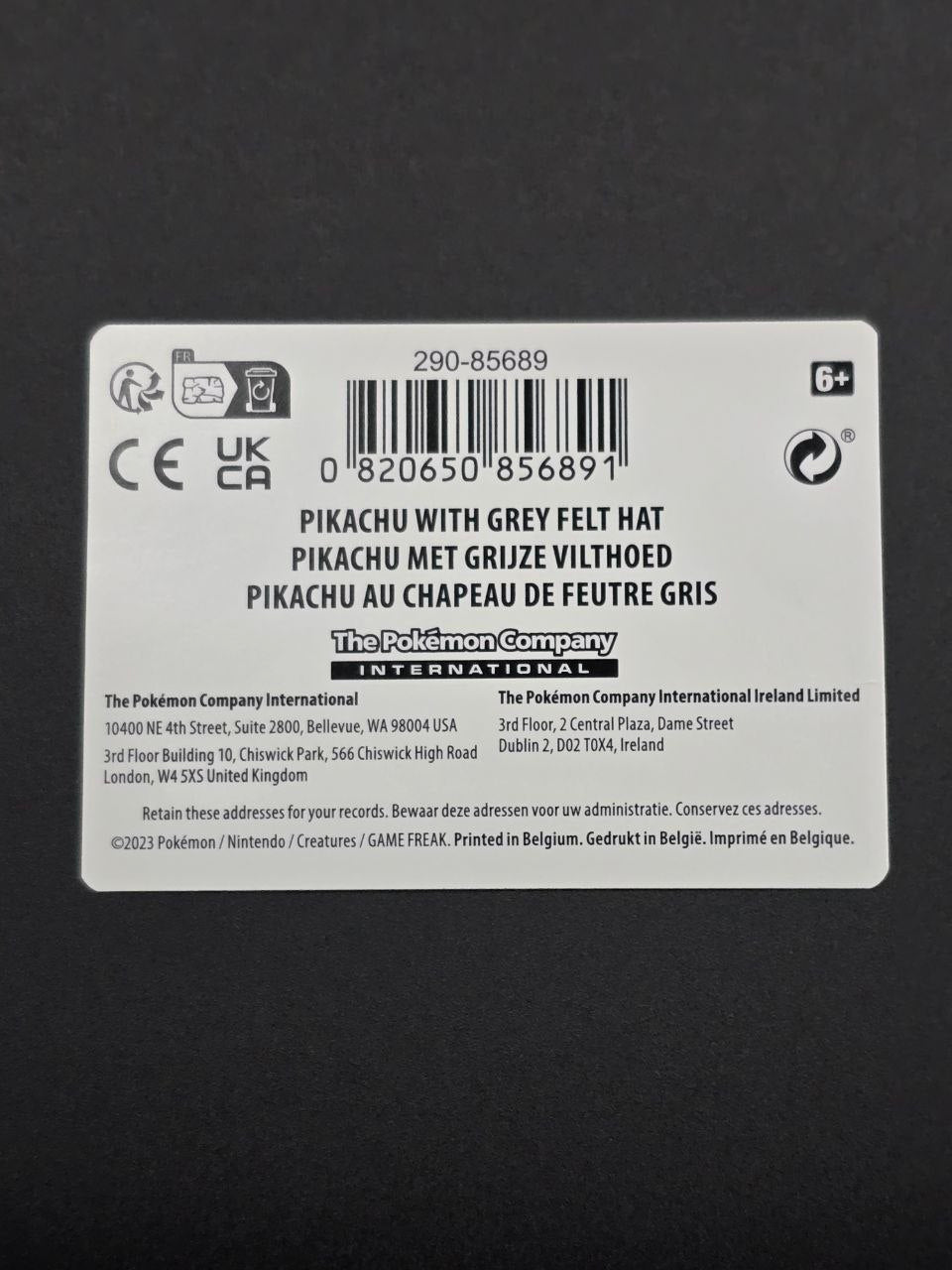 Pikachu with Grey Felt Hat #85 Promo NM-MT / 🇬🇧