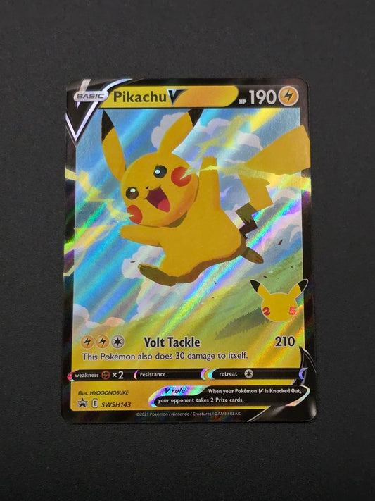 Pikachu V #SWSH143 Celebrations 25th NM / 🇬🇧