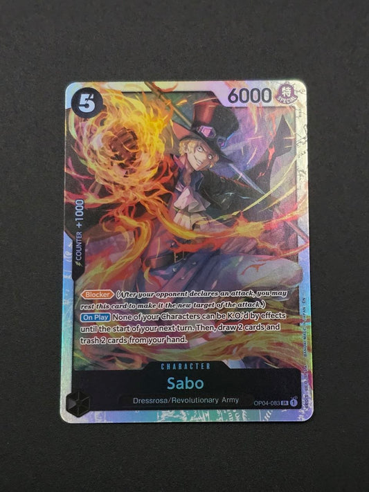 Sabo OP04-083 SR (PRB2) NM / 🇬🇧