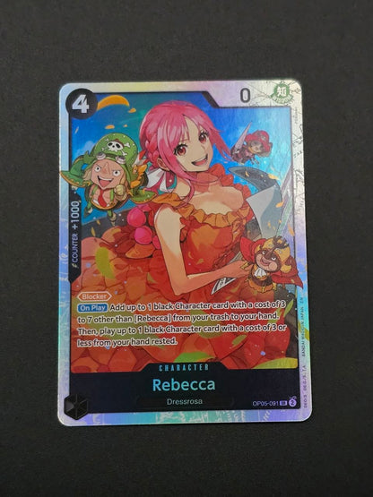 Rebecca OP05-091 SR (PRB02) NM / 🇬🇧