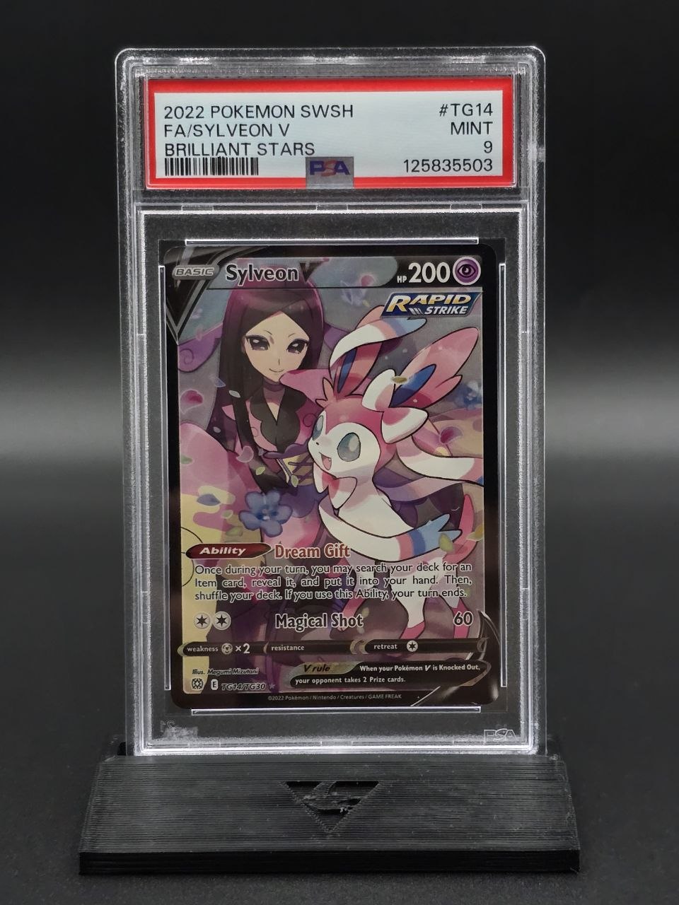 Sylveon V #TG14 Brilliant Stars PSA 9 / 🇬🇧