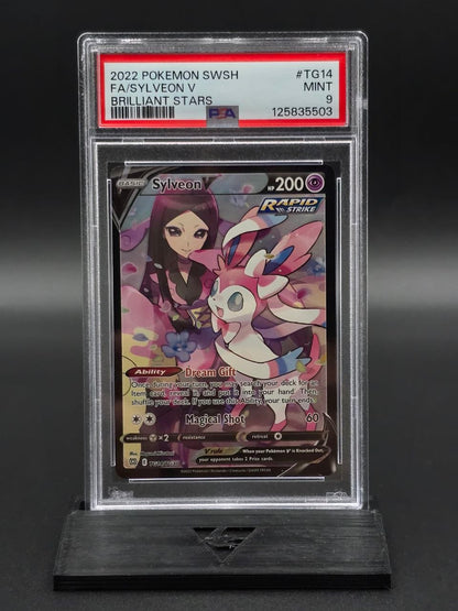 Sylveon V #TG14 Brilliant Stars PSA 9 / 🇬🇧