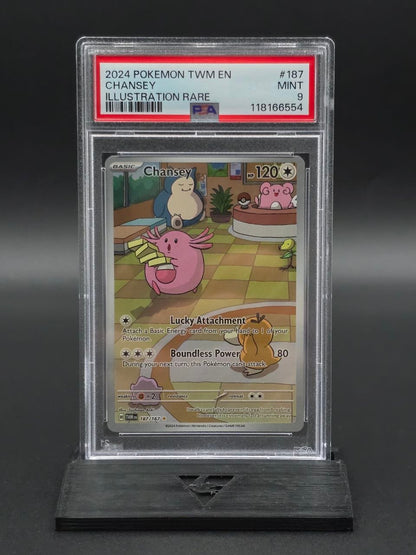 Chansey #187 Twilight Masquerade PSA 9 / 🇬🇧