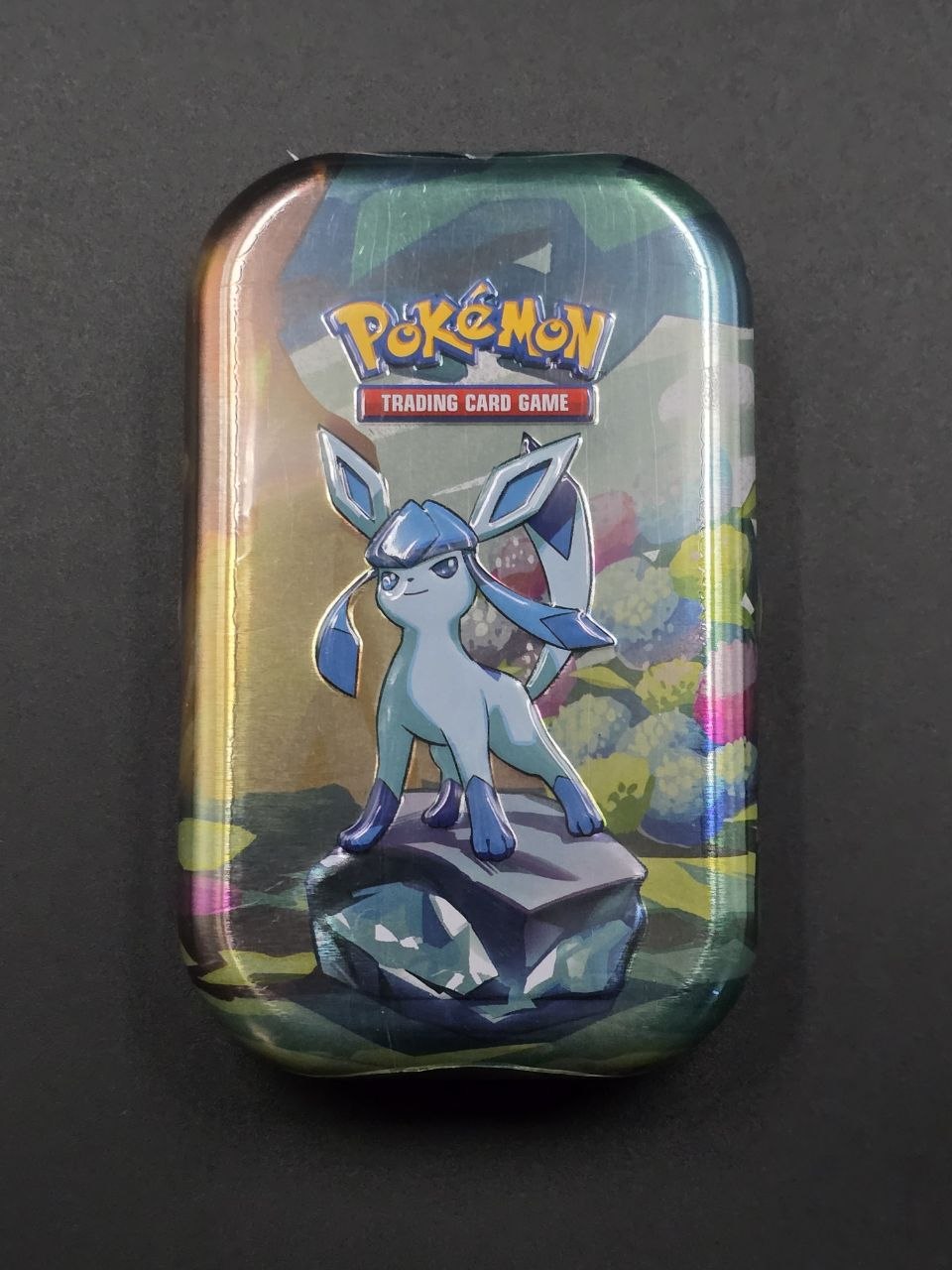 Prismatic Evolutions Mini Tin Glaceon / 🇬🇧