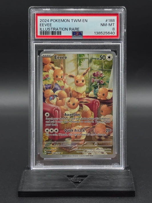 Eevee #188 Twilight Masquerade PSA 8 / 🇬🇧