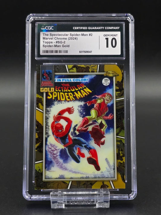 2024 Topps Chrome Marvel Spiderman Gold #SG-2 CGC 10 / 🇬🇧