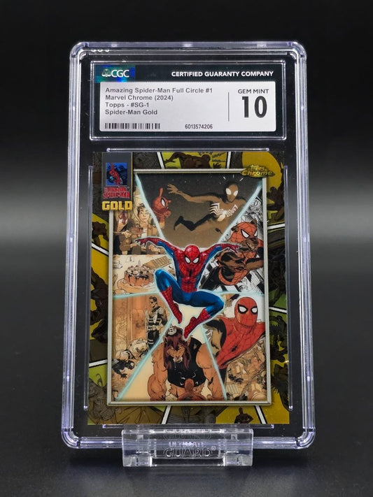 2024 Topps Chrome Marvel Spiderman Gold #SG-1 CGC 10 / 🇬🇧