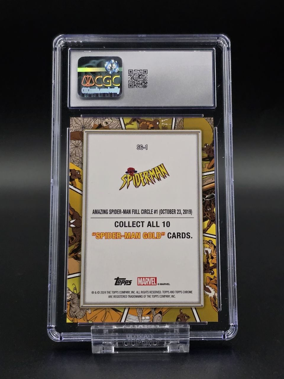 2024 Topps Chrome Marvel Spiderman Gold #SG-1 CGC 10 / 🇬🇧