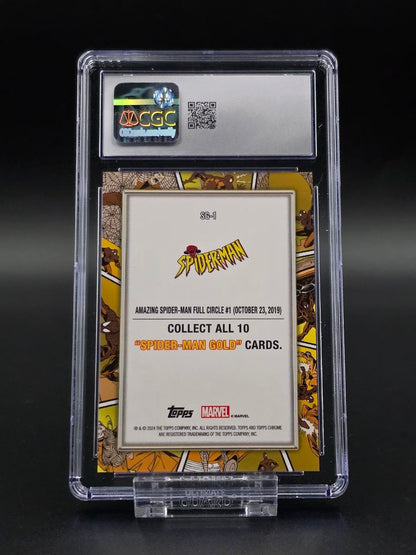 2024 Topps Chrome Marvel Spiderman Gold #SG-1 CGC 10 / 🇬🇧