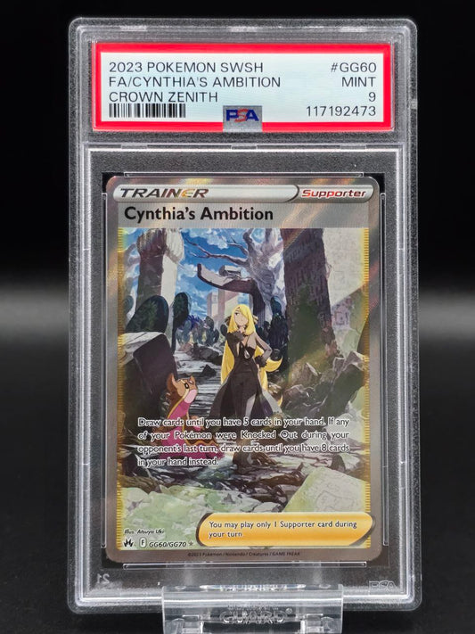 Cynthia's Ambition #GG60 Crown Zenith PSA 9 / 🇬🇧