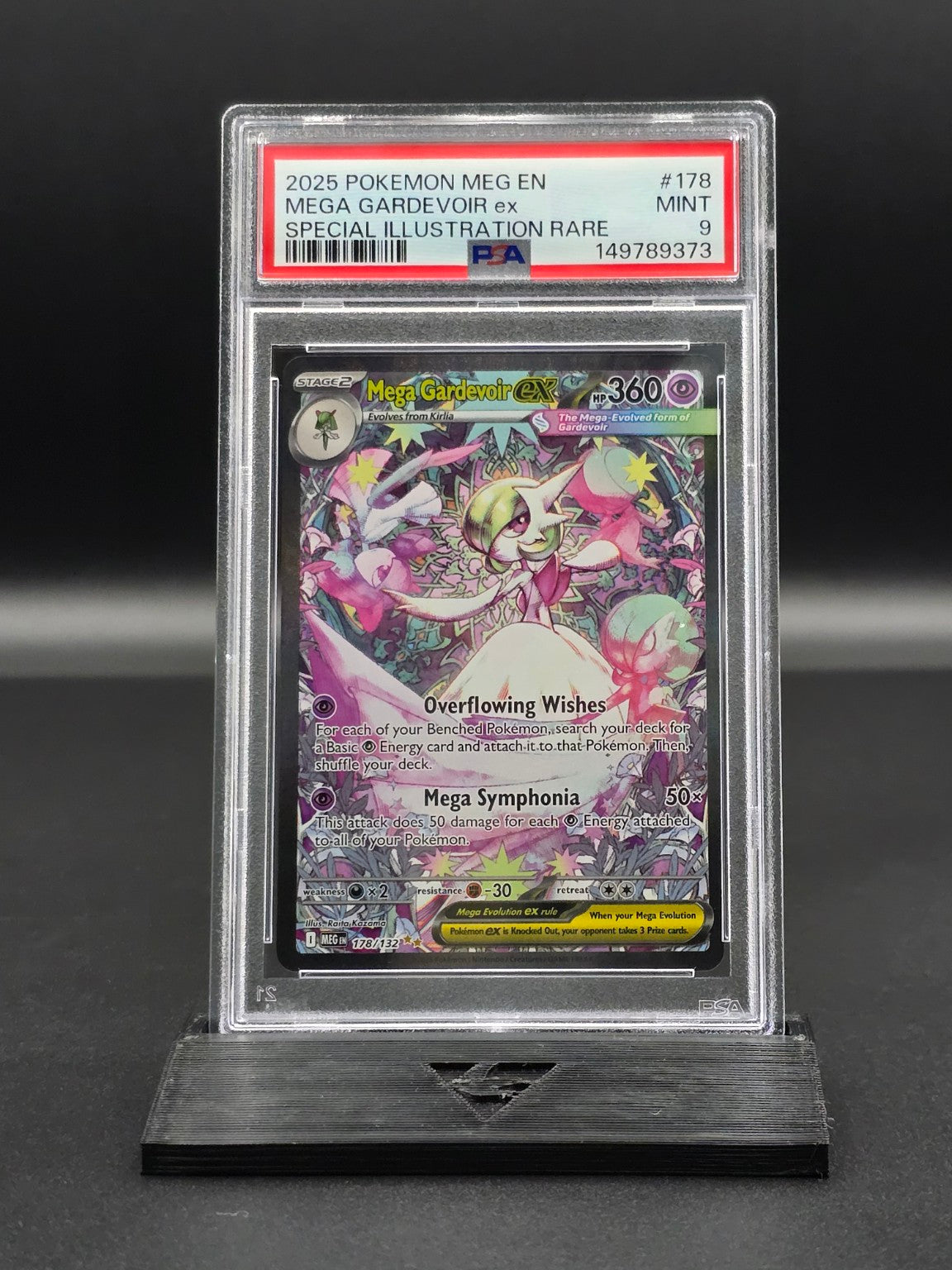 Mega Gardevoir ex #178 Mega Evolution PSA 9 / 🇬🇧 - FRONT
