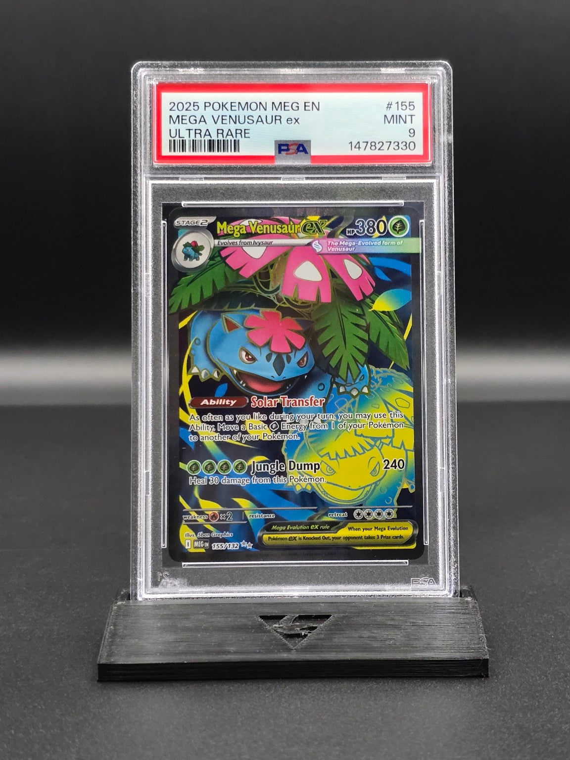 Mega Venusaur ex #155 Mega Evolution PSA 9 / 🇬🇧 - FRONT