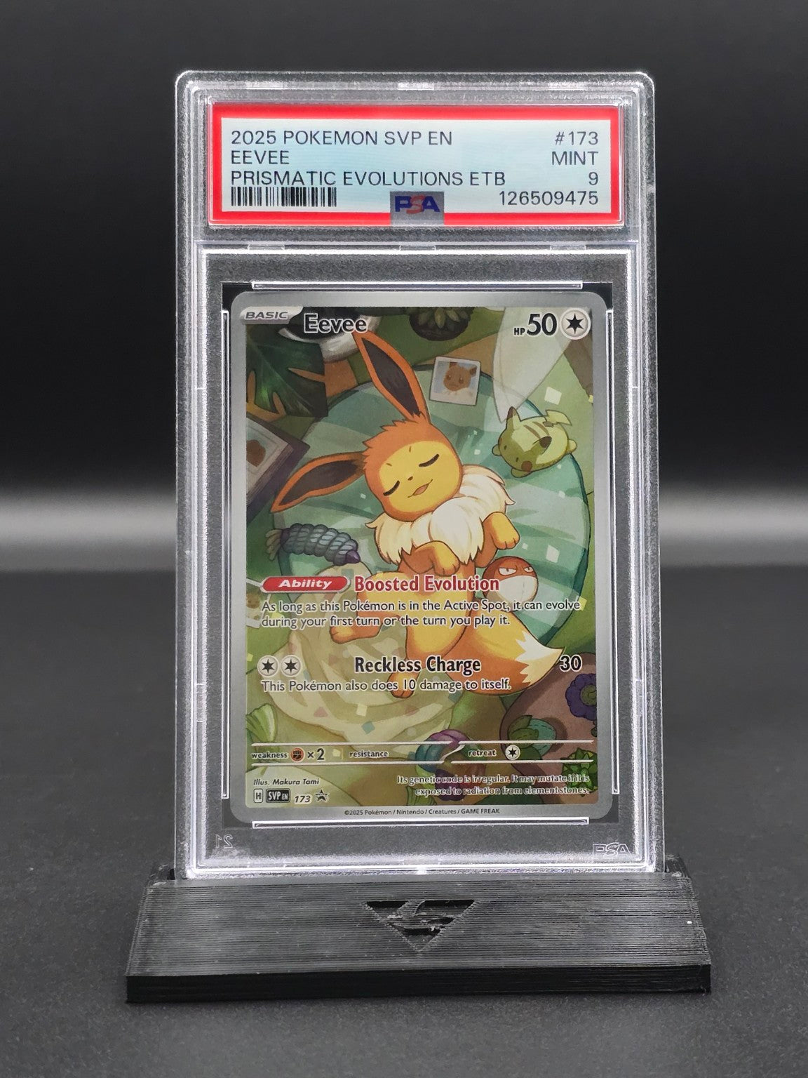 Eevee #173 Prismatic Evolutions ETB Promo PSA 9 / 🇬🇧 - FRONT