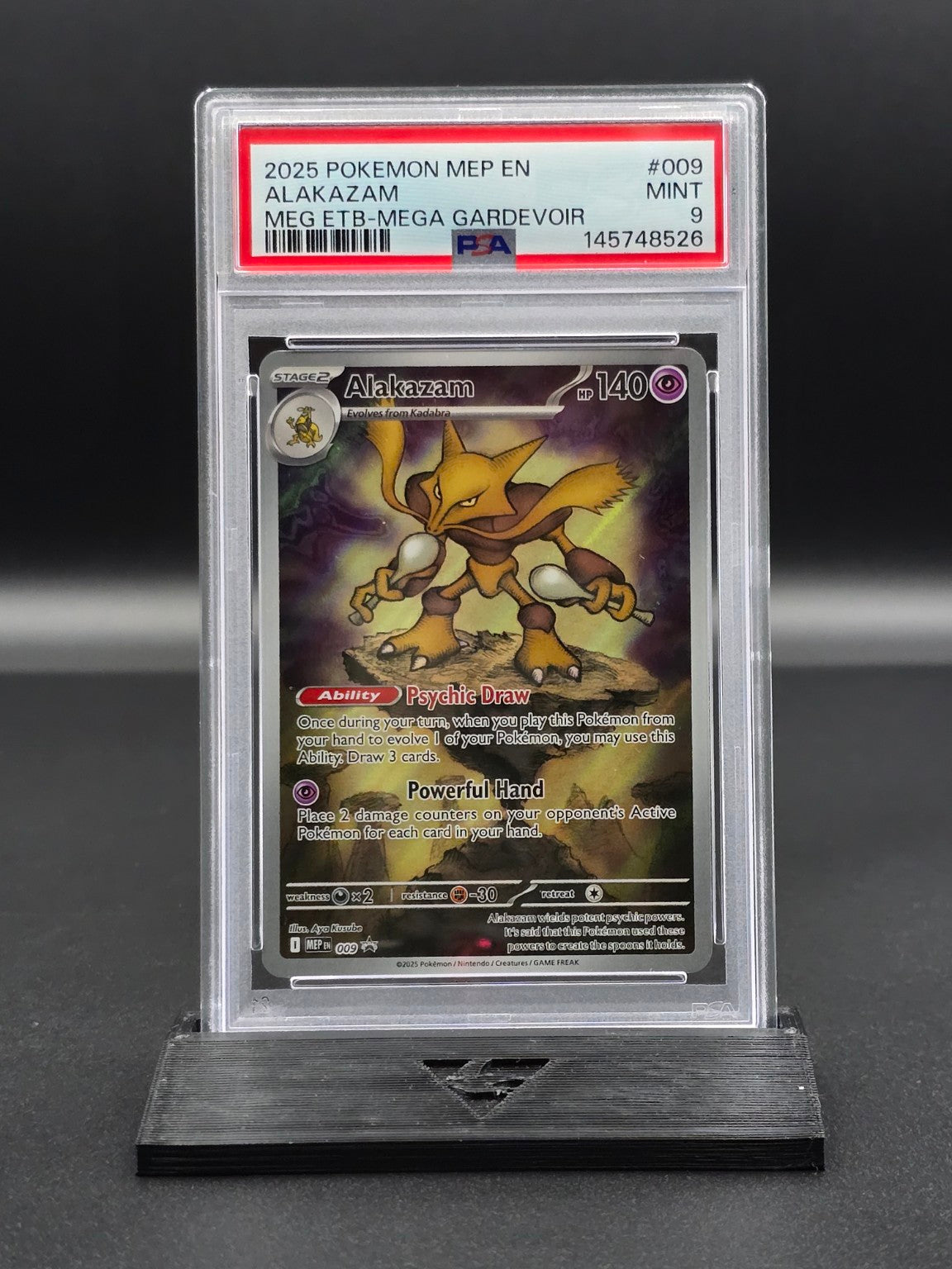Alakazam #009 Mega Gardevoir ETB Promo PSA 9 / 🇬🇧 - FRONT