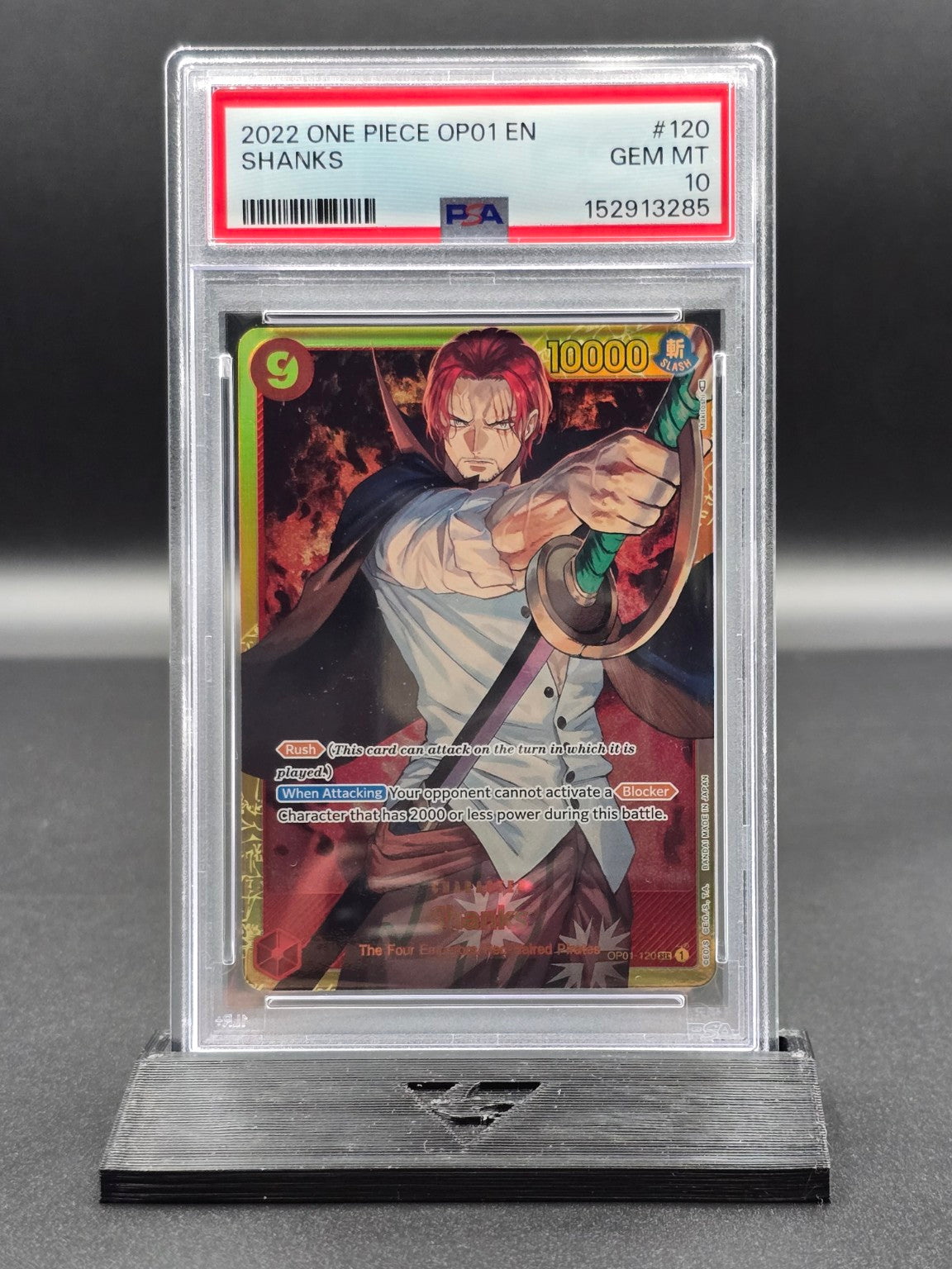 One Piece Shanks OP01-120 SEC PSA 10 / 🇬🇧 - FRONT