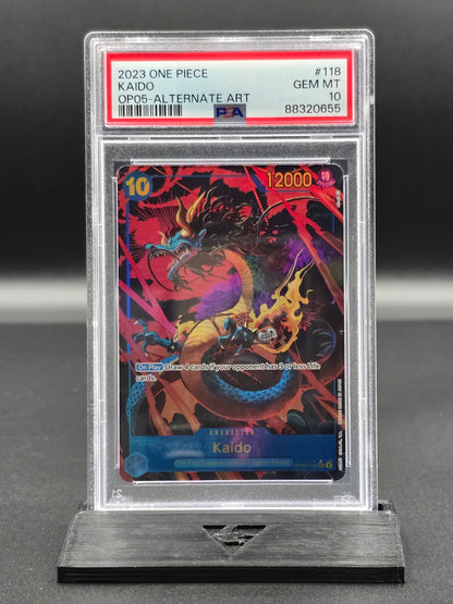 One Piece Kaido OP05-118 SEC Alt Art PSA 10 / 🇬🇧 - FRONT