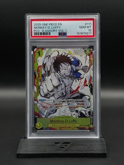 One Piece Monkey D. Luffy OP10-111 PCC Vol.1 PSA 10 / 🇬🇧