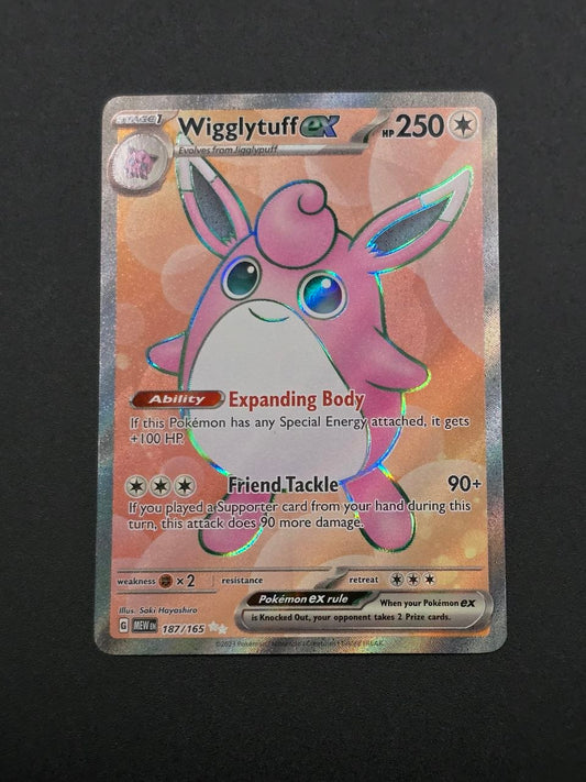 Wigglytuff ex #187 Scarlet & Violet 151 MEW NM / 🇬🇧