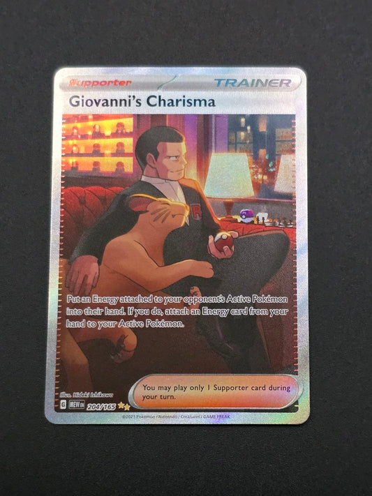 Giovanni's Charisma #204 Scarlet & Violet 151 MEW NM / 🇬🇧