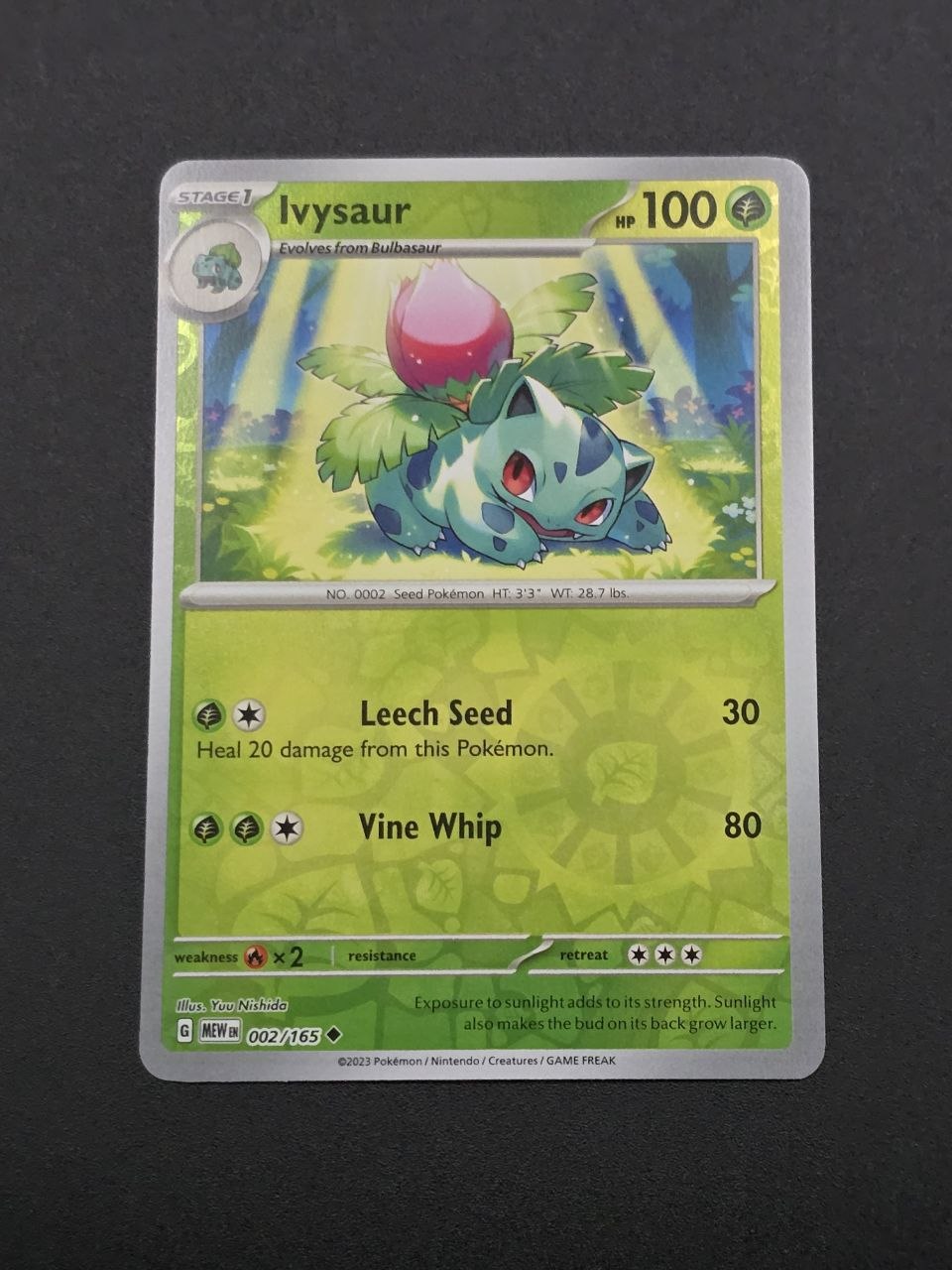 Ivysaur [Reverse] #2 Scarlet & Violet 151 MEW NM / 🇬🇧