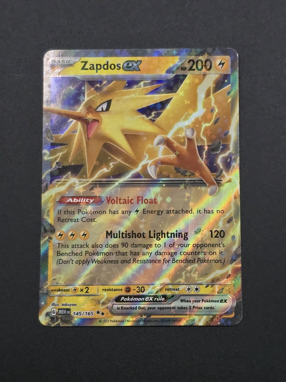 Zapdos ex #145 Scarlet & Violet 151 MEW NM / 🇬🇧