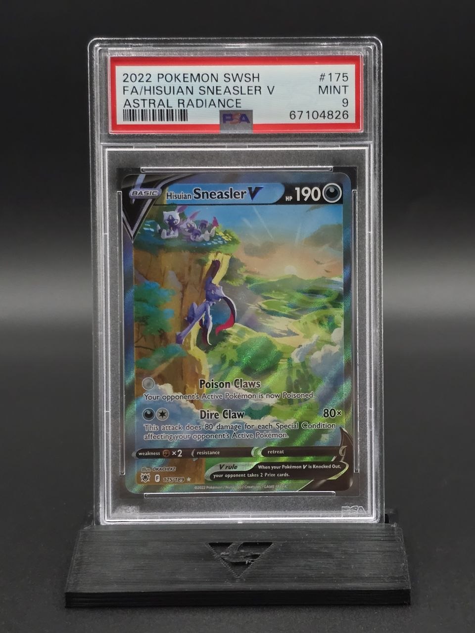 Hisuian Sneasler V #175 Astral Radiance PSA 9 / 🇬🇧