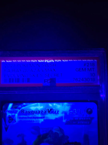 Rayquaza VMAX #218 Evolving Skies PSA 10 / 🇬🇧