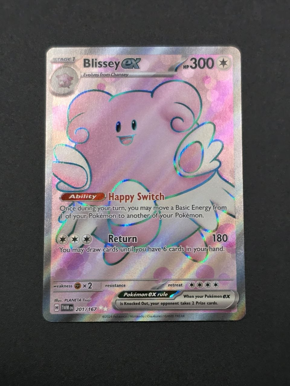 Blissey ex #201 Twilight Masquerade TWM NM / 🇬🇧