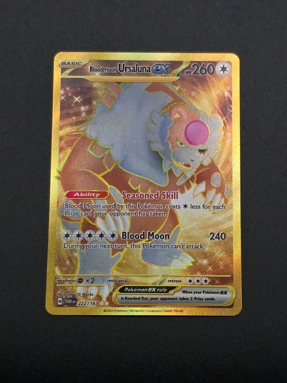 Bloodmoon Ursaluna ex #222 Twilight Masquerade TWM NM / 🇬🇧