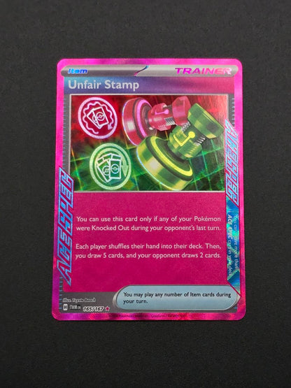Unfair Stamp #165 Twilight Masquerade TWM NM / 🇬🇧