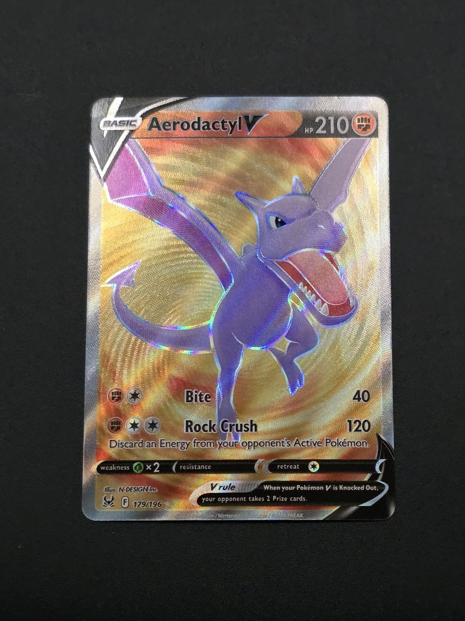 Aerodactyl V #179 Lost Origin NM / 🇬🇧