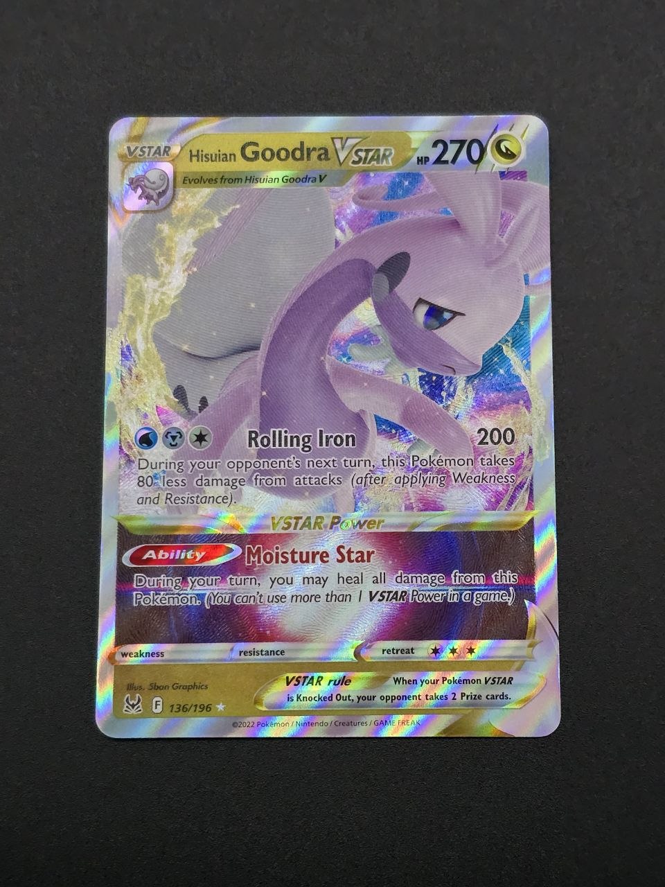 Hisuian Goodra VSTAR #136 Lost Origin NM / 🇬🇧