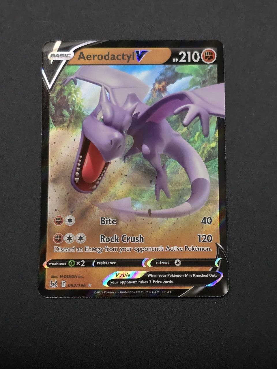 Aerodactyl V #92 Lost Origin NM / 🇬🇧