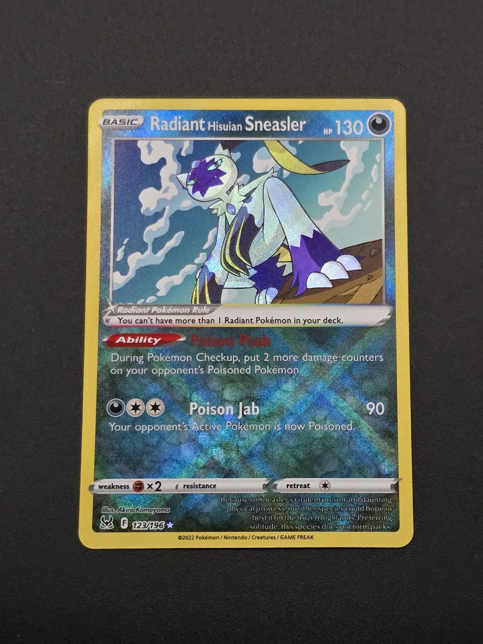 Radiant Hisuian Sneasler #123 Lost Origin NM / 🇬🇧