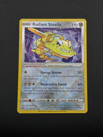 Radiant Steelix #124 Lost Origin NM / 🇬🇧