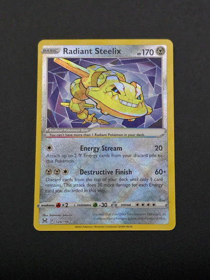 Radiant Steelix #124 Lost Origin NM / 🇬🇧