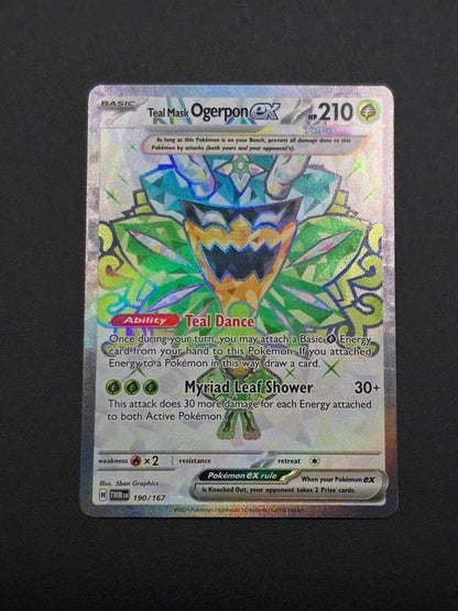 Teal Mask Ogerpon ex #190 Twilight Masquerade TWM NM / 🇬🇧