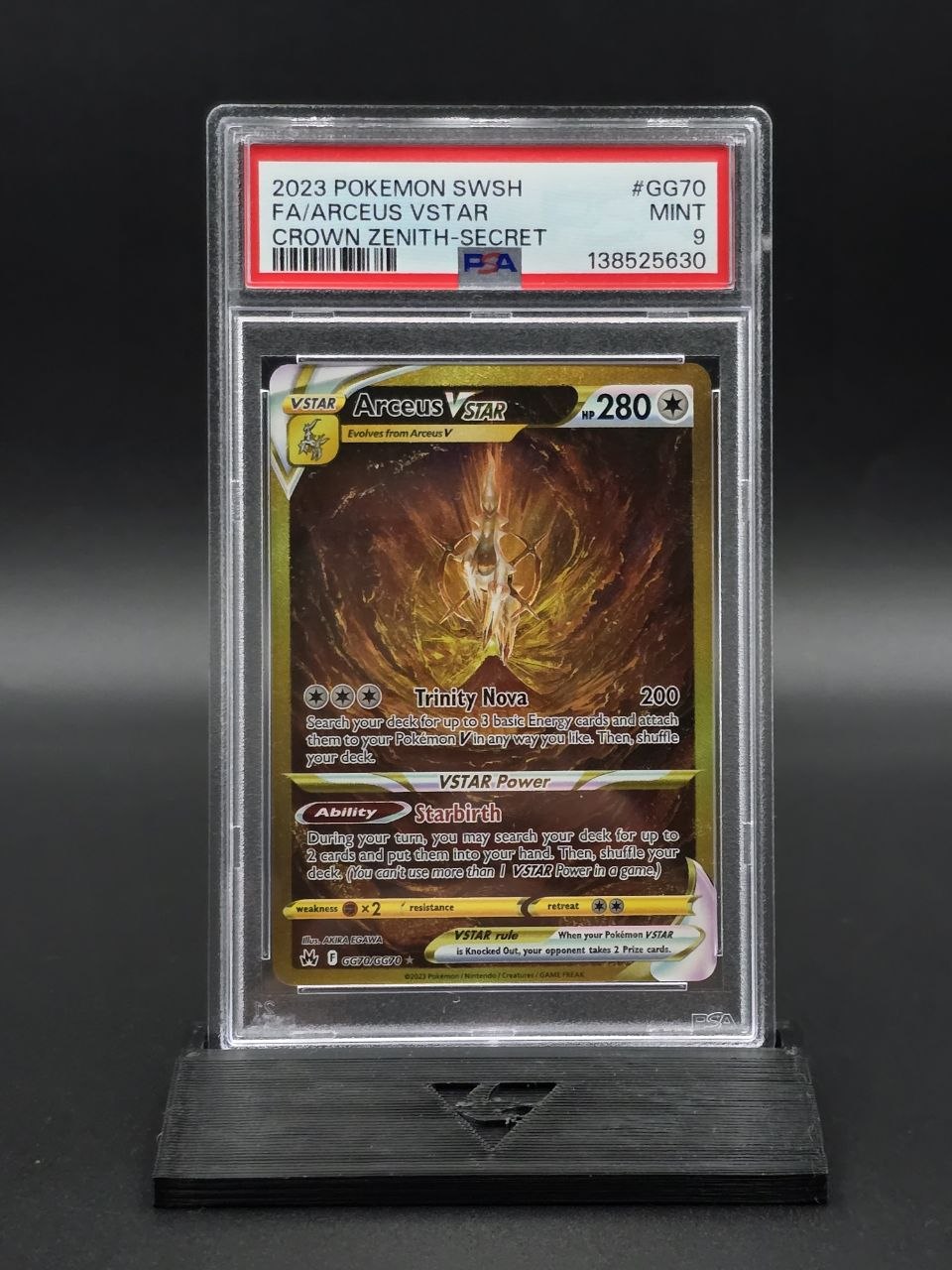 Arceus VSTAR #GG70 Crown Zenith PSA 9 / 🇬🇧