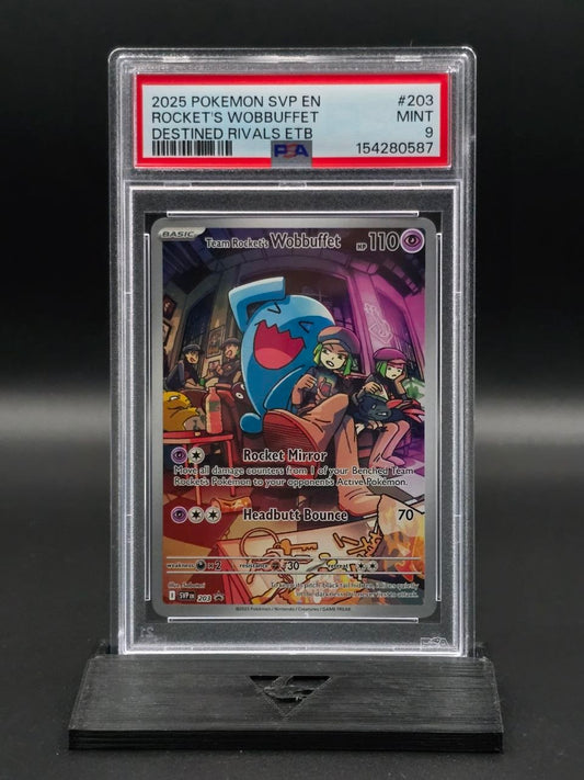 Team Rocket's Wobbuffet #203 Promo PSA 9 / 🇬🇧
