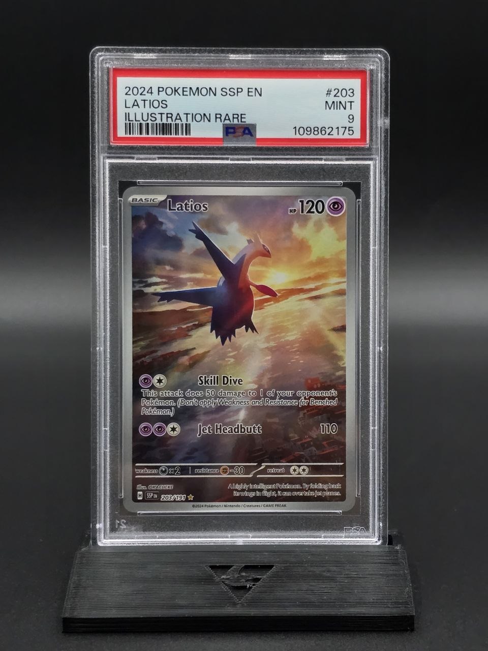 Latios #203 Surging Sparks PSA 9 / 🇬🇧
