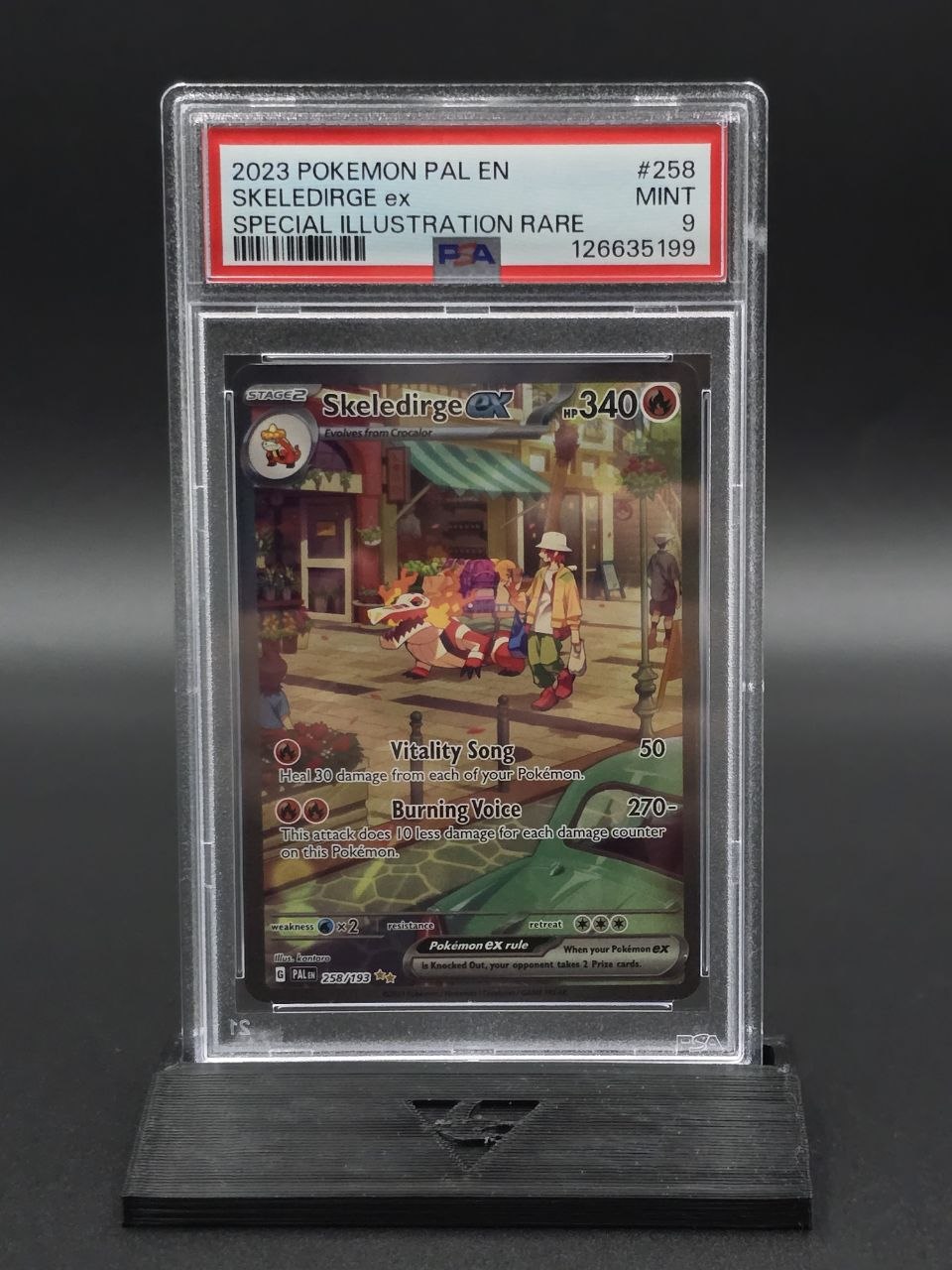 Skeledirge ex #258 Paldea Evolved PSA 9 / 🇬🇧