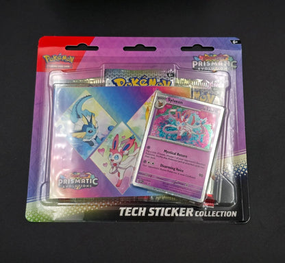 Tech Sticker Prismatic Evolutions packs random (3 boosters, 1 promo) / 🇬🇧