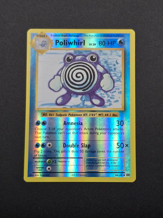 Poliwhirl [Reverse Holo] #24 XY Evolutions NM / 🇬🇧