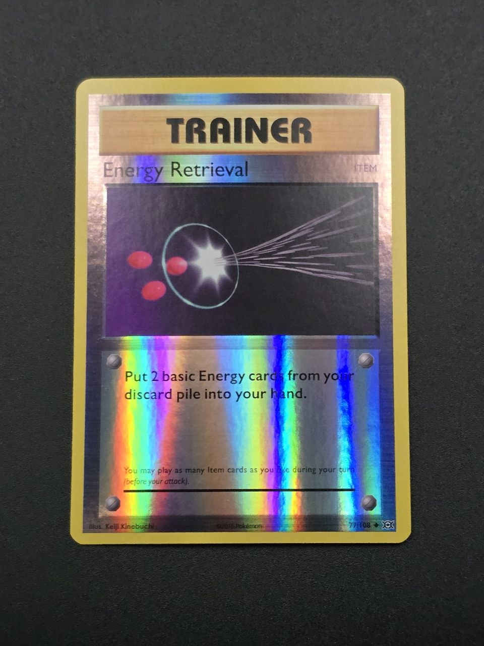 Energy Retrieval [Reverse Holo] #77 XY Evolutions NM / 🇬🇧