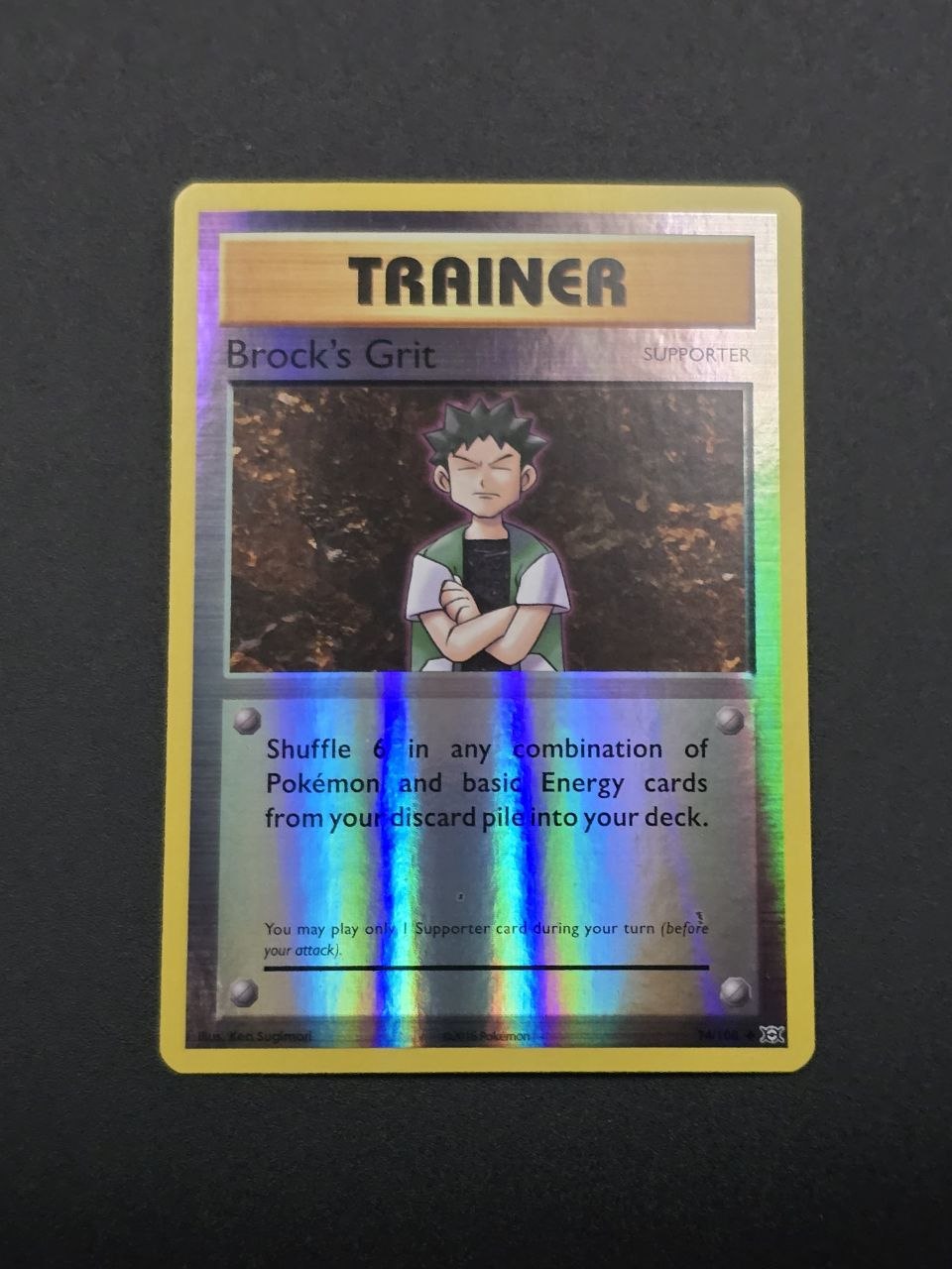Brock's Grit [Reverse Holo] #74 XY Evolutions LP / 🇬🇧